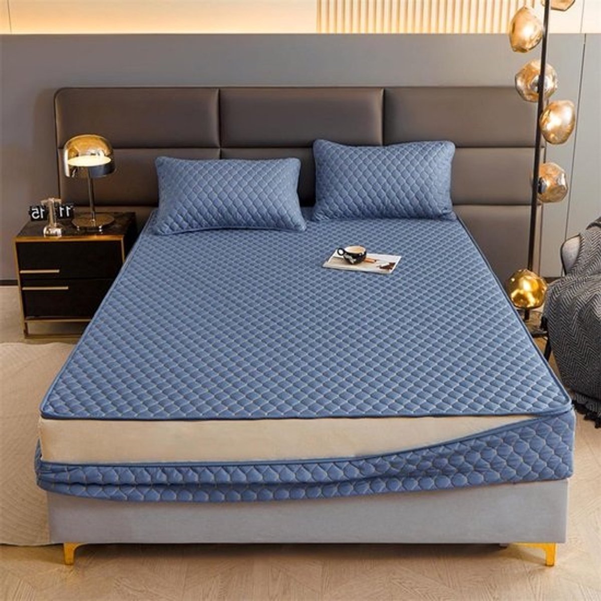 Matrasbeschermer met rits - Matrashoes Beschermhoes - Matras Beschermen - Volledige 6-zijdige dekking - 180 x 200 + 15 cm