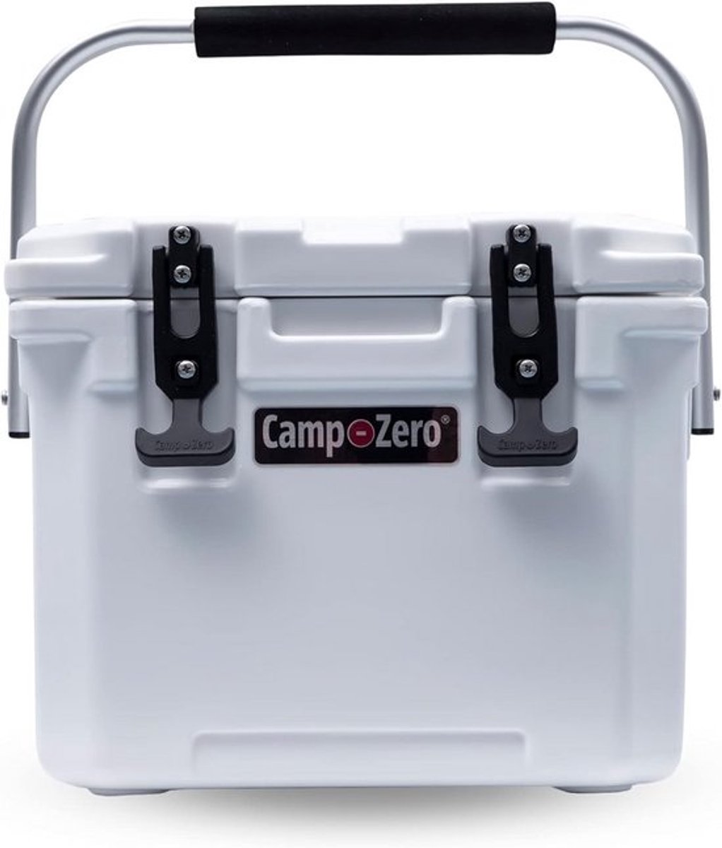 Compacte Koelbox 10 Liter - Premium Ijskist met Bekerhouders en Draaggreep - Wit