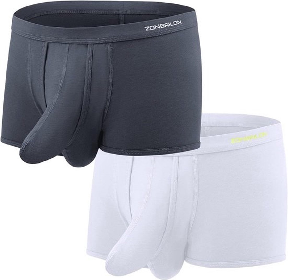 Heren Boxershorts met Gescheiden Dubbele Pouch - Comfortabel en Ondersteunend Ondergoed