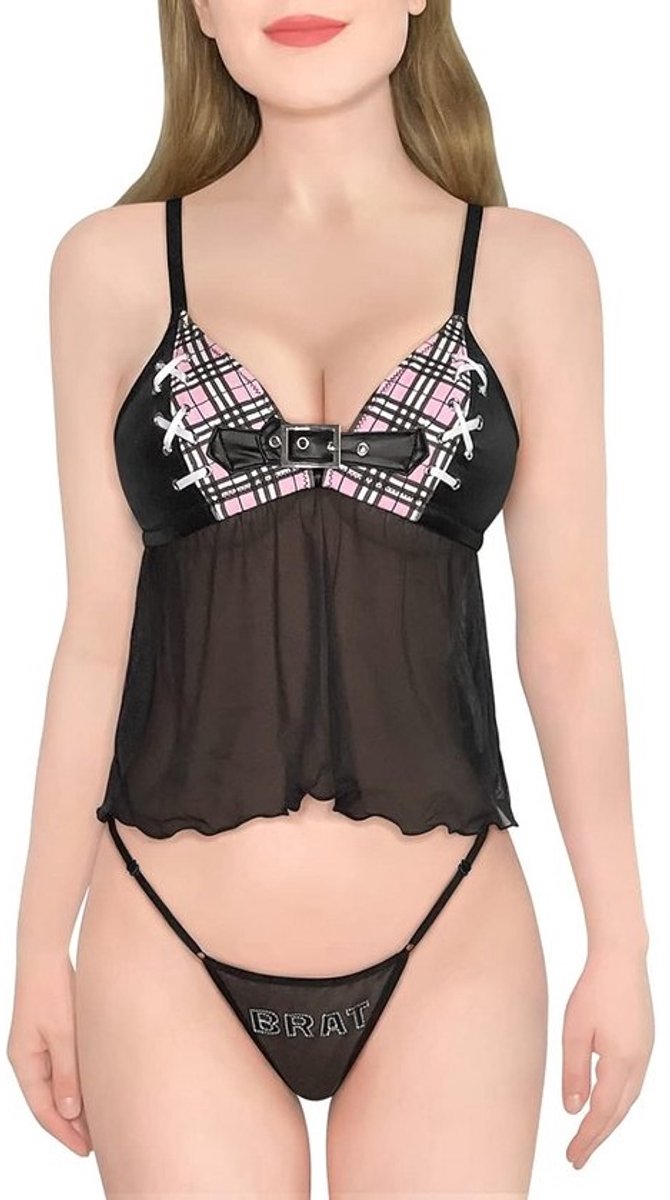 Dames Nachtkleding Set Babydoll Chemise Halter Lingerie Sexy Pyjama
