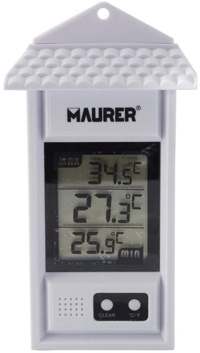 Digitale Min-Max Wandthermometer voor Binnen en Buiten