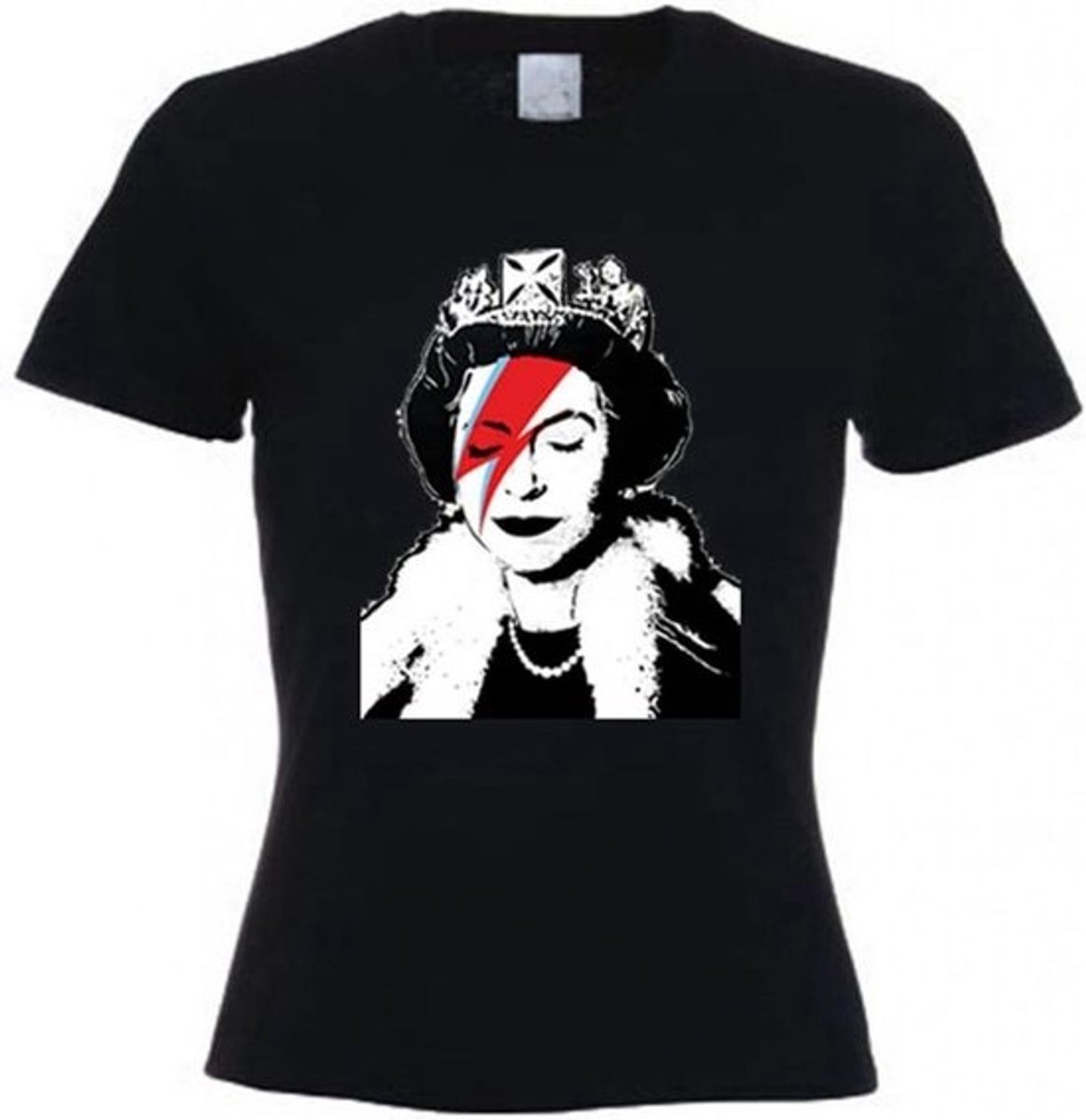 Dames T-shirt met Queen Bitch Opdruk Katoen