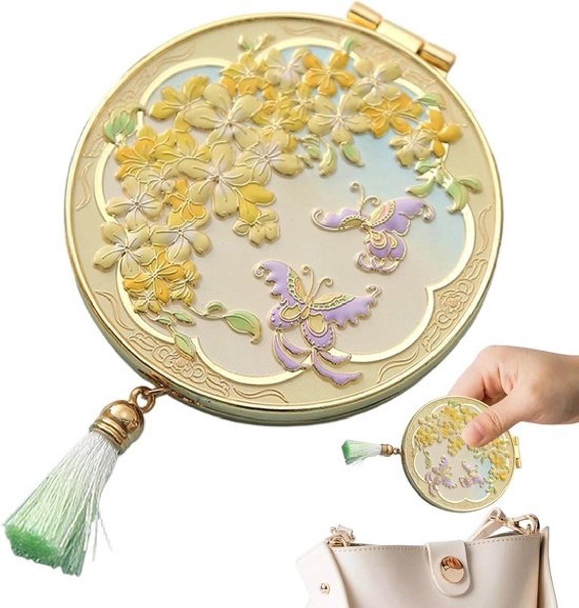 Compacte Spiegel - Handzaam Accessoire - Persoonlijke Verzorging - Opvouwbaar Ontwerp - 19051 g