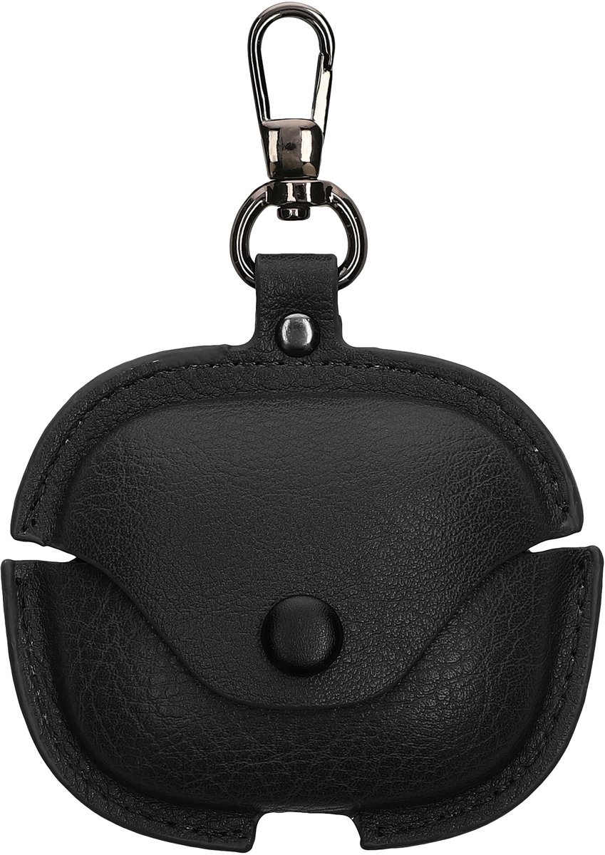 kwmobile Leatherette Case Compatible with Xiaomi Redmi Buds 6 - Headphones Protection Etui Cover - Black