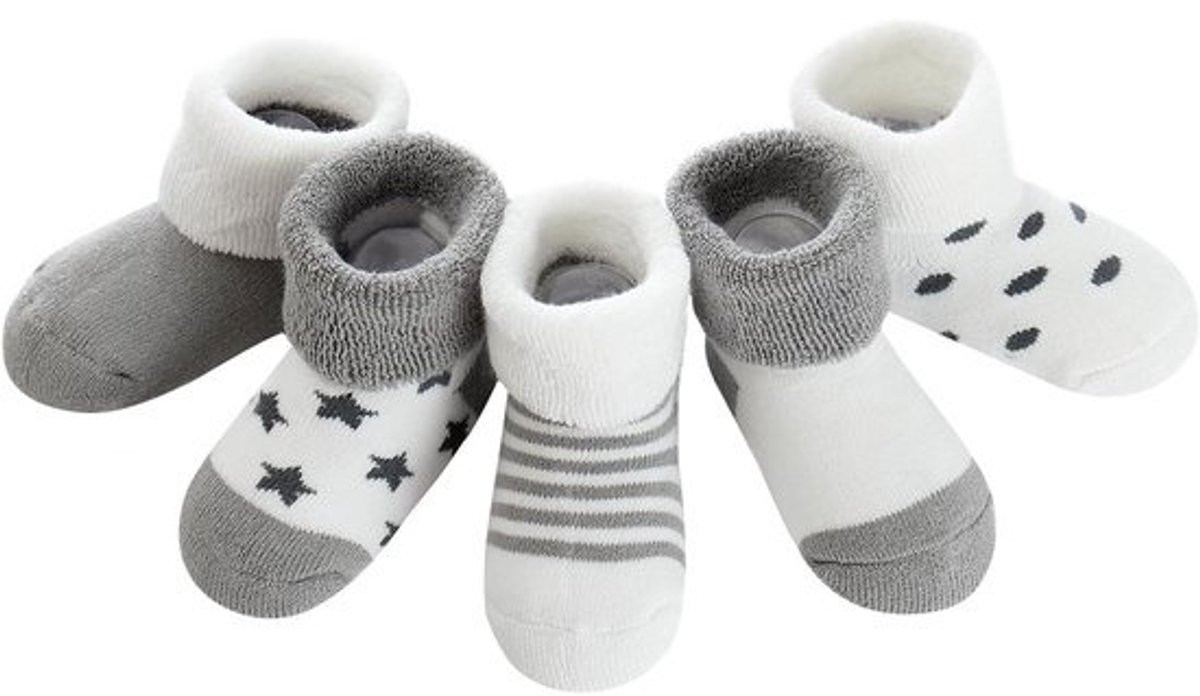 Set van 5 Extra Dikke Baby Sokken Winter Katoen Thermisch en Warm