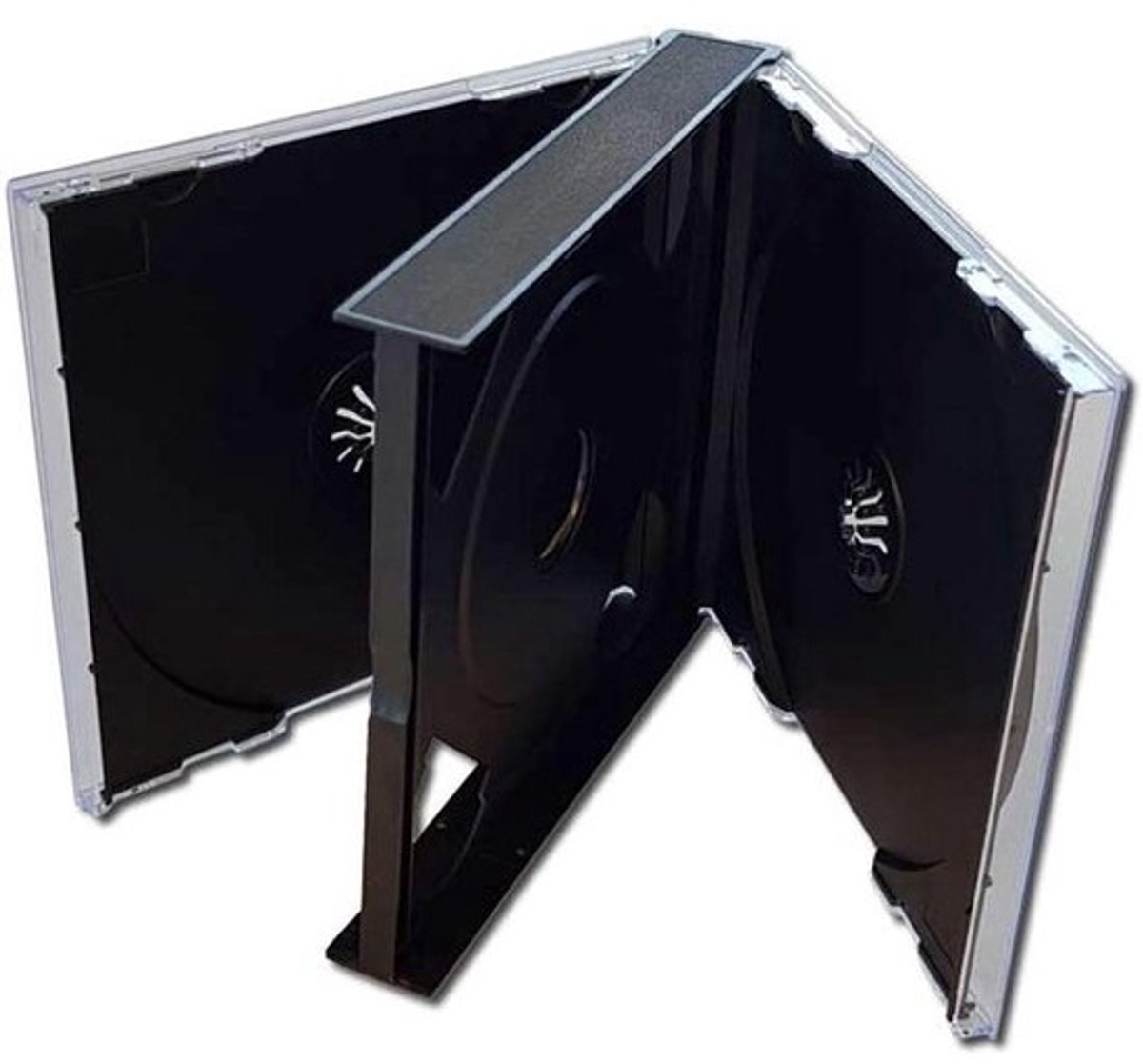 CD Cassette - Lege Hoesjes - Opslag Media - Dubbele CD - 10 Stuks - Helder Zwart