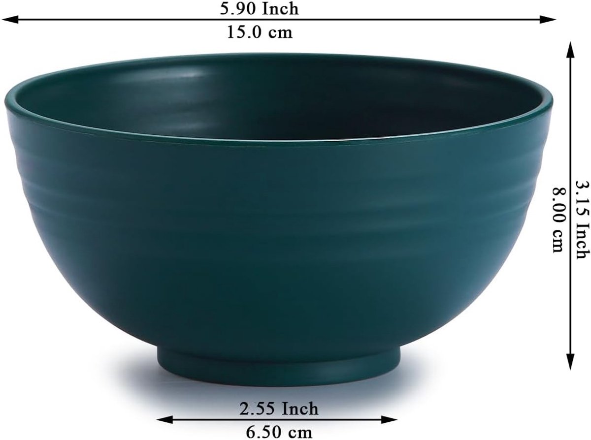 Plastic Soepkommen - Donkergroen - 26 oz - Onbreekbaar en Herbruikbaar - Voor Binnen en Buiten
