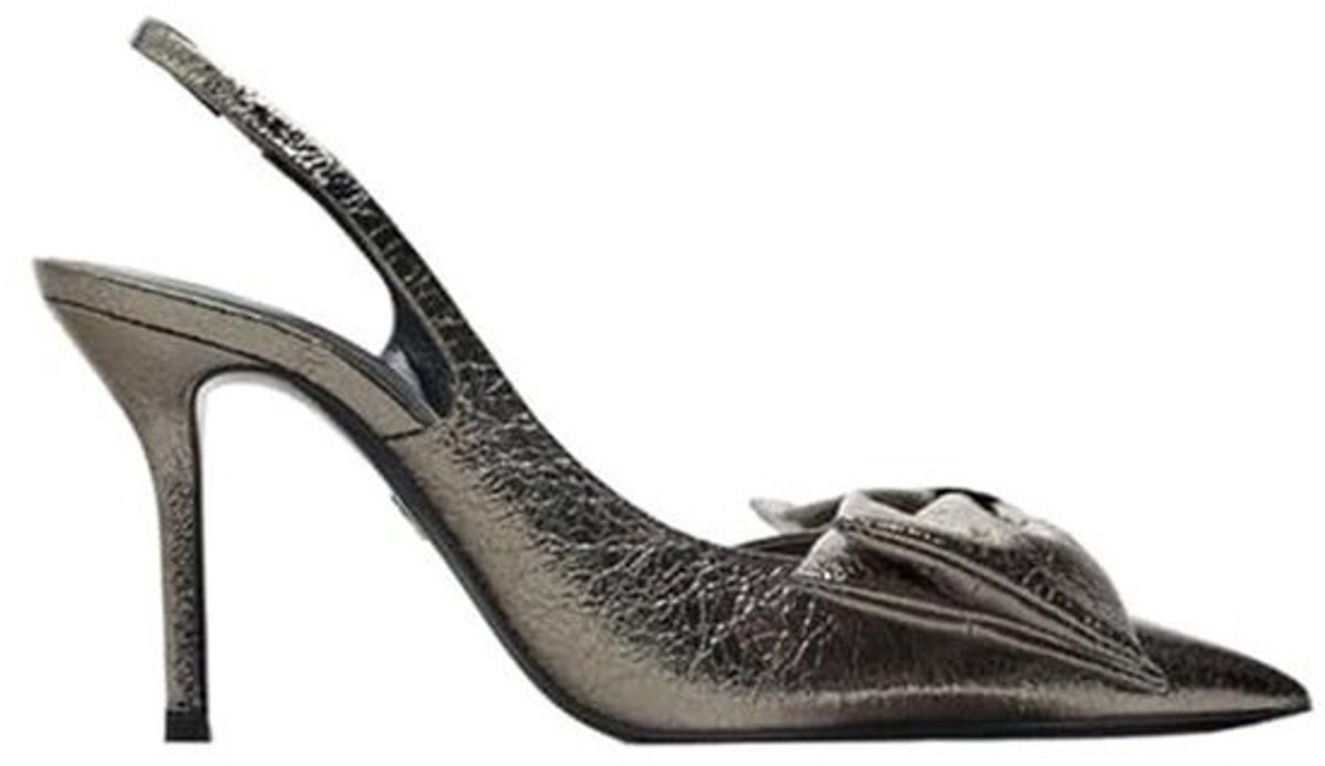 Dames Synthetische High-Heel Slingback Schoenen met Strik Detail