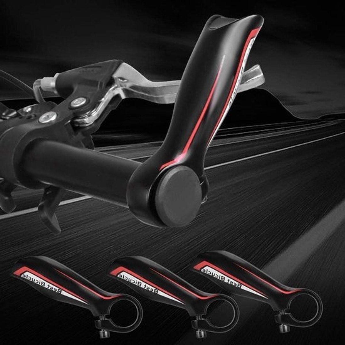 Fietsstuurdopjes - Stuurgrepen Aluminium - Fietsen Verbeteren - Corrosiebestendig Aluminium - 22.2 mm - Zwart