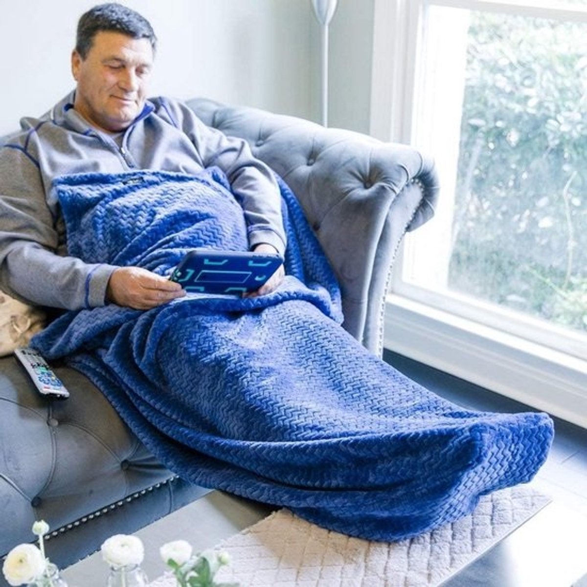 Pluche Voetzakdeken met Diepe Voetcompartiment - Luxe Fleece Comfort