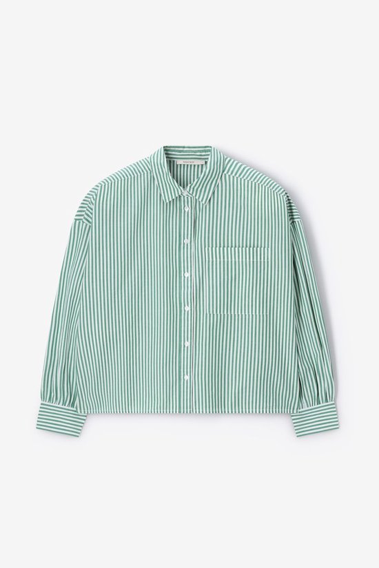 Groene Gestreepte Blouse