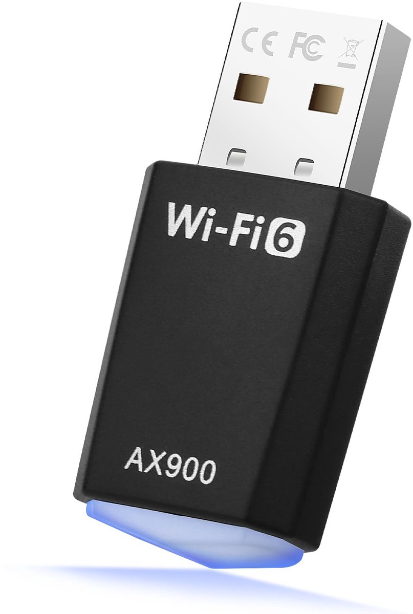USB WLAN Stick voor PC WLAN USB Stick Internet Ontvanger WiFi Adapter Dongle AX900 WiFi 6 Dual Band 5GHz/2.4GHz met - ShopVlot