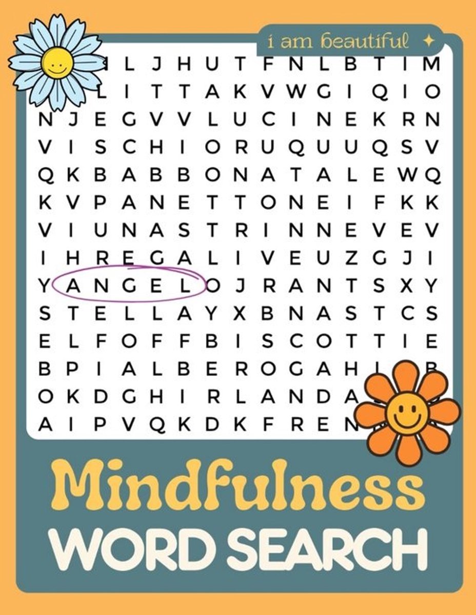Mindfulness Puzzelboek: Woordzoekers voor Ontspanning, Stressvermindering en Focus