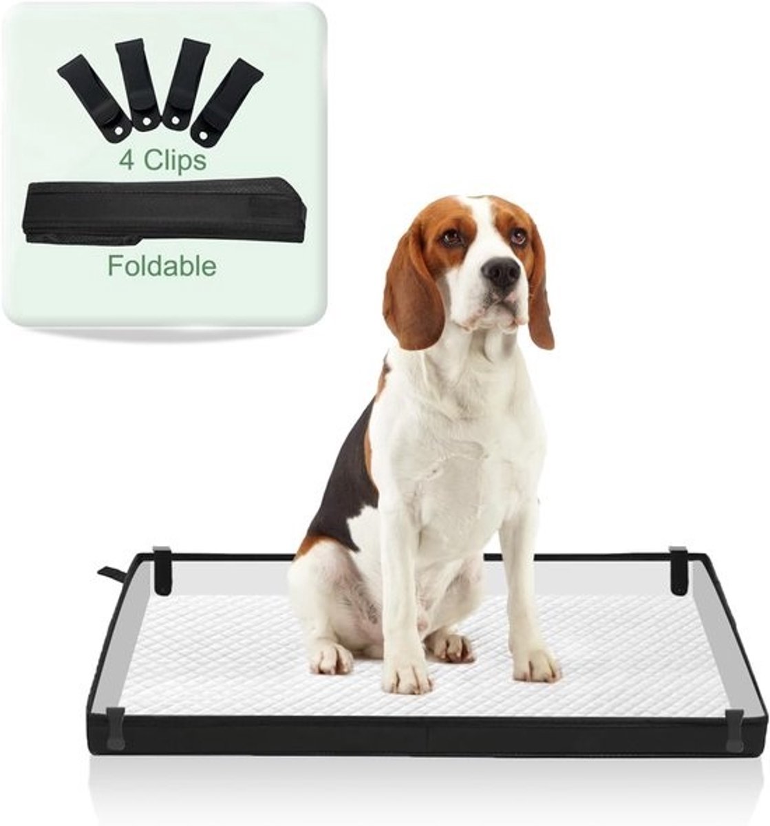 Grote Opvouwbare Hondentrainingsmat Houder voor Binnen en Reizen - Waterdichte Puppy Pad Base