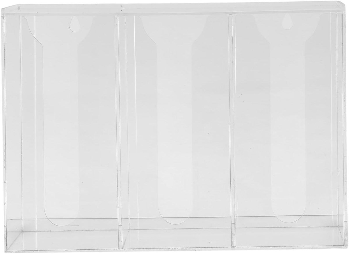 Mondkapjes Houder - Dispenser Handschoenen - Hygiëne Verbeteren - Zelfklevende Wandmontage - 29.5 cm - Transparant