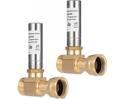 Messing Waterslagdemper - Waterhamer Arrestor - Geluidsdemping Leidingen - Massief Messing Constructie - 3/4 Inch - Goud