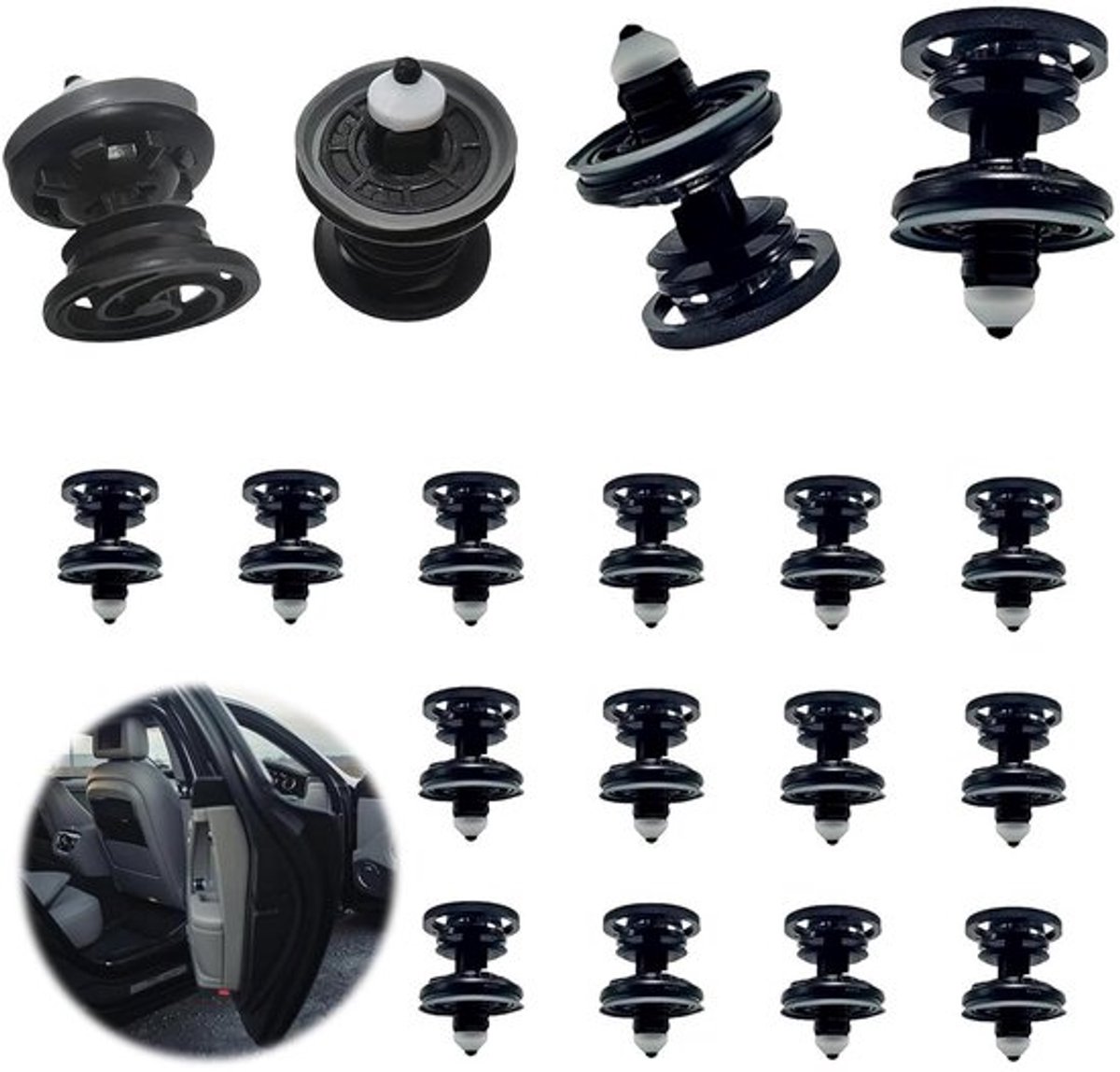 Bevestigingsclips Deurbekleding Volkswagen T5 Reserveclips A1 A4 A5 A6 Golf 5 6 7 - Set van 50