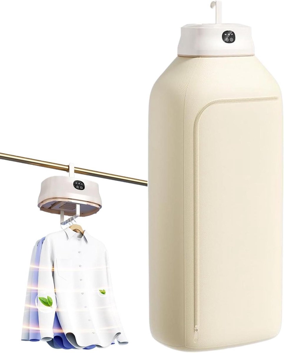 Draagbare Kledingdroger Mini Droger Snel Kleding Drogen Stil en Opvouwbaar 1.06 kg Wit