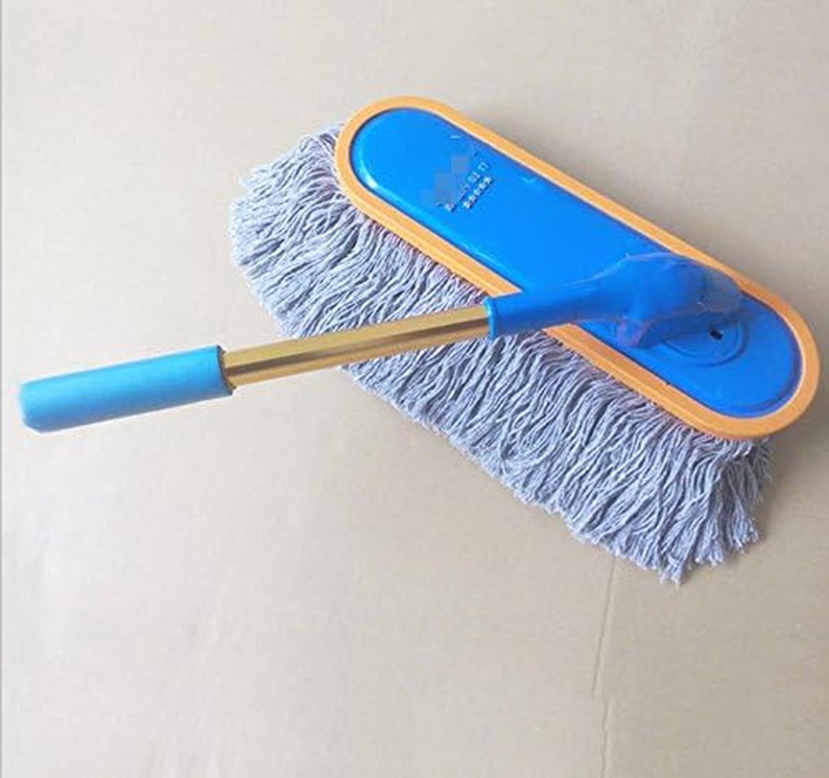 Autowasborstel - Reinigingsborstel Mop - Auto Reinigen - Nanometer Microvezel - 72 cm - Grijs