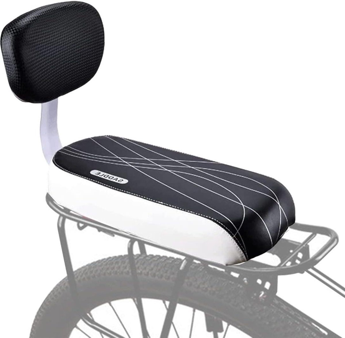 Kinderfietsstoeltje - Fietszitje Kind - Veilig Fietsen - Met Armleuningen - 37x25x16 cm - Zwart