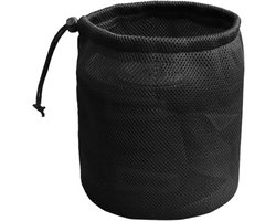 Wasknijperzak - Wasgoedhouder Peg tas - Kamperen en wandelen - Met trekkoord sluiting - 29x35cm - Zwart
