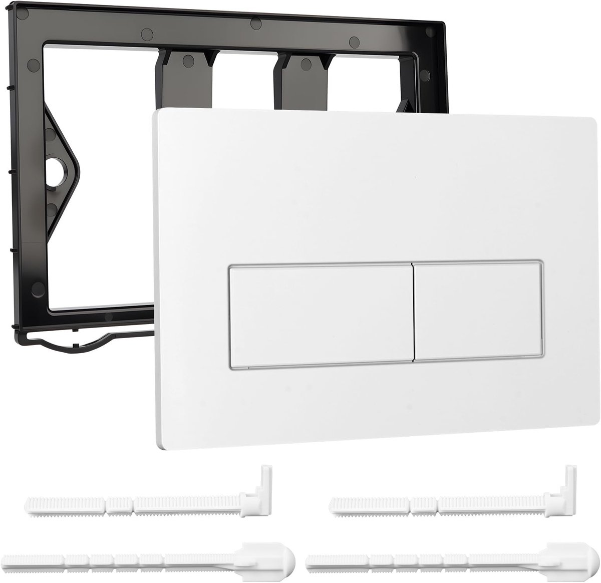 Dailygoods- Activeringsplaat - Compatibel met Geberit Sigma - UP300/UP320 - Mat Wit - Duurzaam Materiaal - Eenvoudige Installatie - Toiletbediening