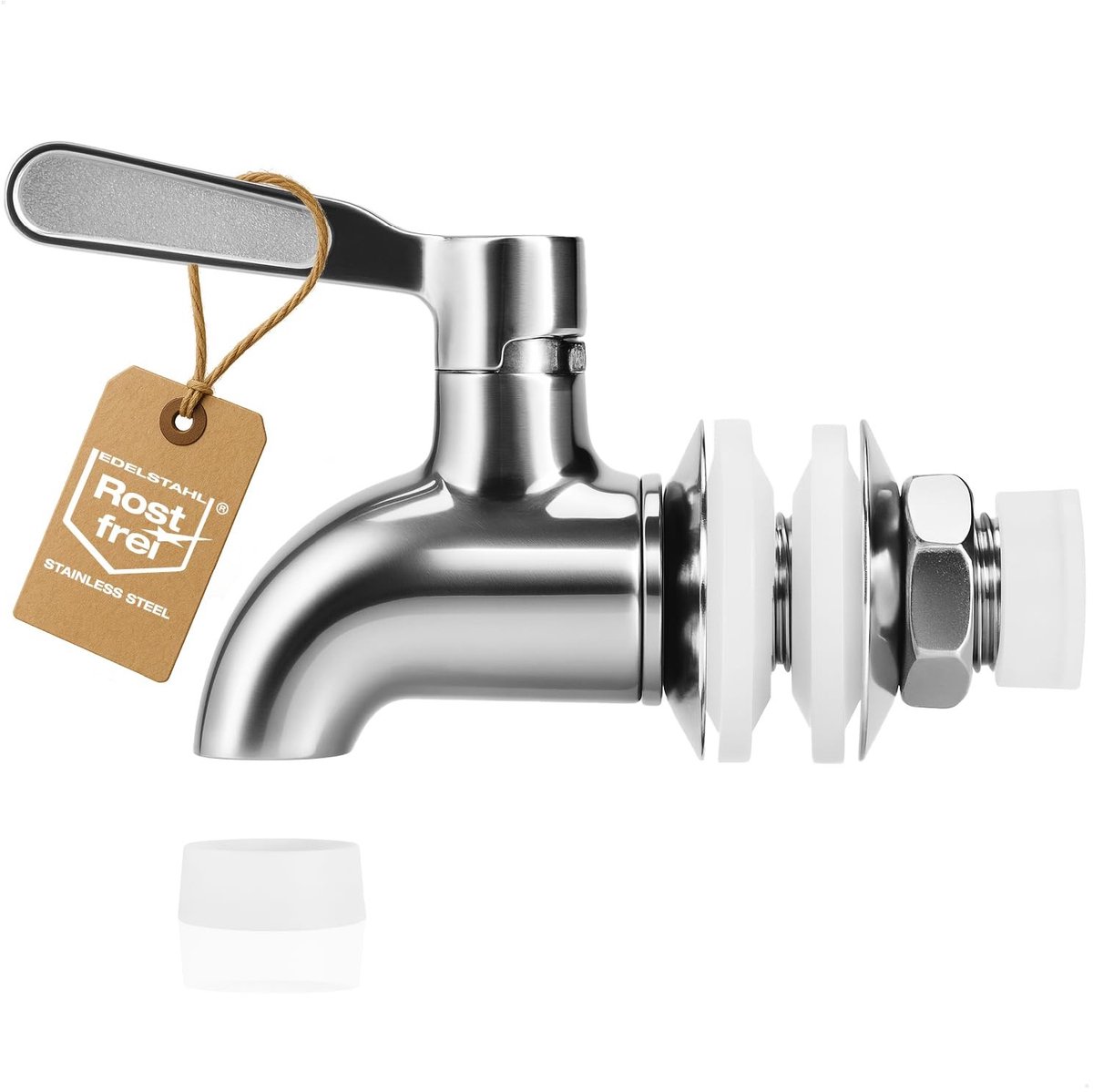 Dailygoods- Kraan Roestvrij Staal 304 - Reservekraan - Accessoireset - Voedselveilig - Hittebestendig - Lange levensduur - Dispenserkraan