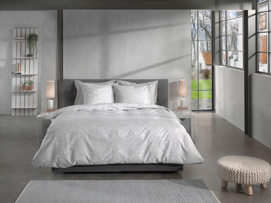 Heckettlane Broidy Dekbedovertrek - Lits-jumeaux - Katoen - 260x200-220cm - Grijs van Heckettlane — afbeelding 3
