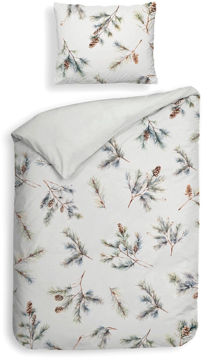 Heckettlane Dekbedovertrek Destiny - Bedlinnen met Takken print - 240x220 - Multi - Dekbedhoes van 100% Katoen-Satijn van Heckettlane — afbeelding 4