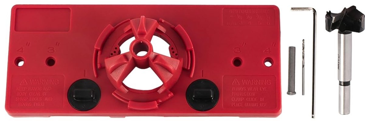 Dailygoods - Houtbewerking Scharnier Ponsmachine - Precisie en Gebruiksgemak - 35MM - Voor Scharnieren - Onmisbaar voor Houtbewerking - Geschikt voor...