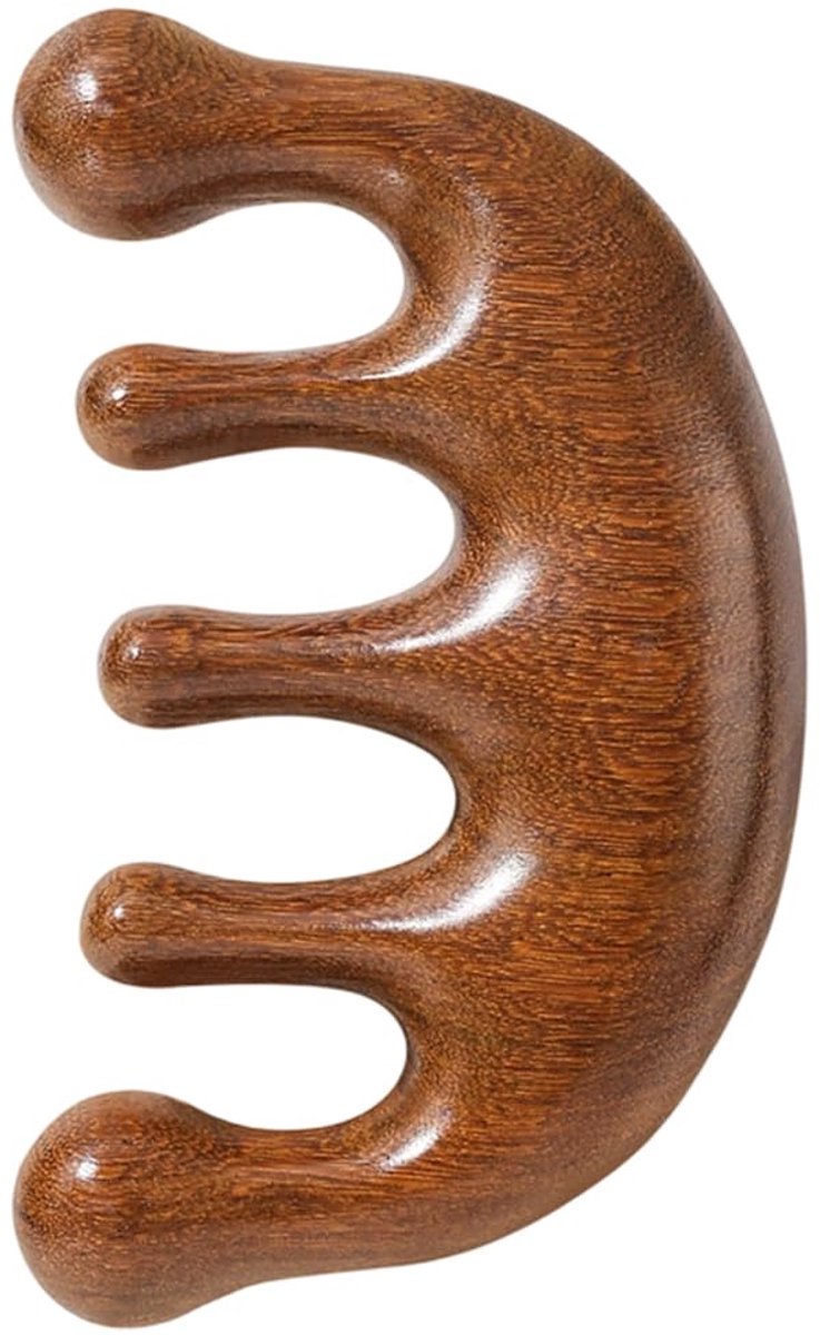 Dailygoods - Guasha Massagekam van Hout - Massagegereedschap voor Hoofd, Gezicht, Hals en Lichaam