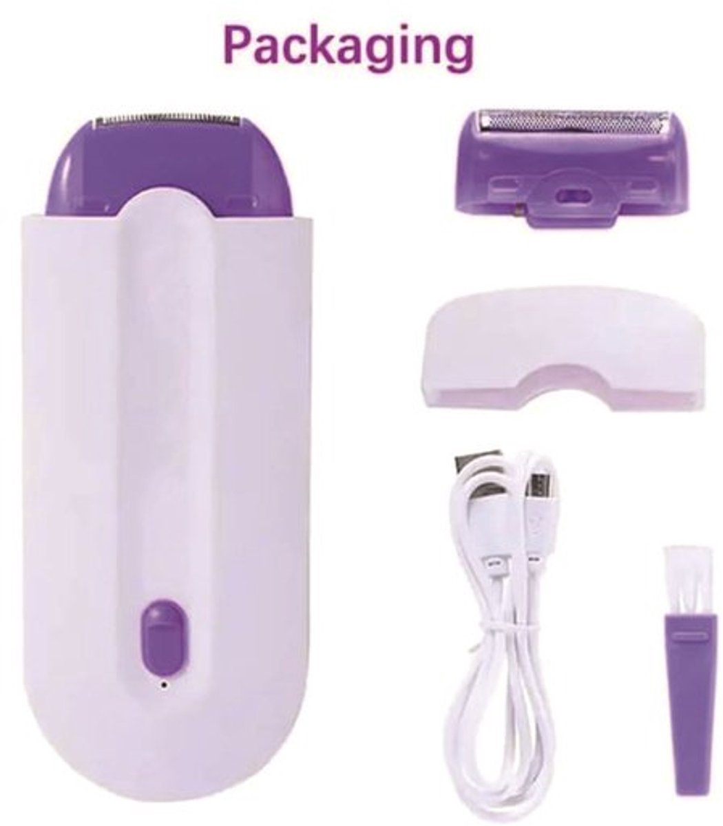 Elektrische epilator voor vrouwen, epilator voor benen en oksels, sensorgestuurd automatisch start/stop-scheerapparaat, trimmer voor mannen