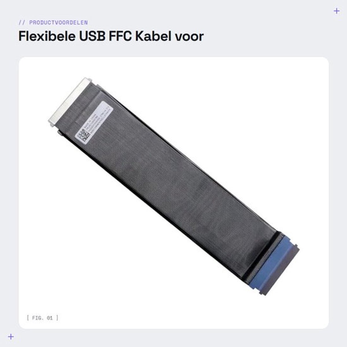 Flexibele USB FFC Kabel voor Laptop