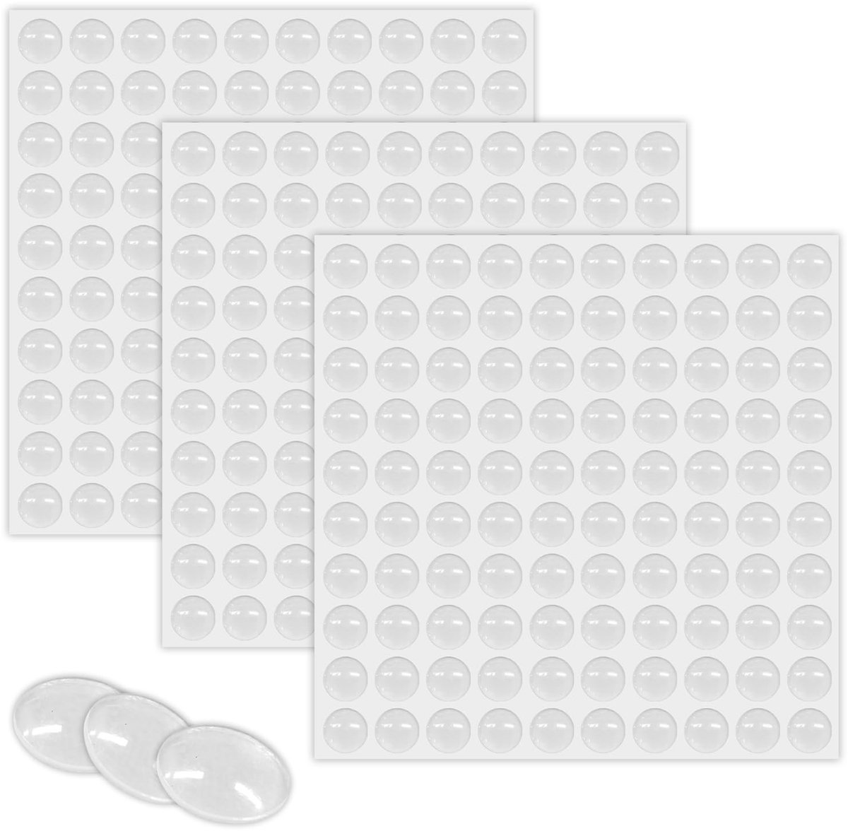 Dailygoods- Bumperpads 300 stuks - Siliconen - Geluidsdempende Voetjes - Antislip - Stootkussen - 6x2mm - Bescherming Meubels - Stootkussens
