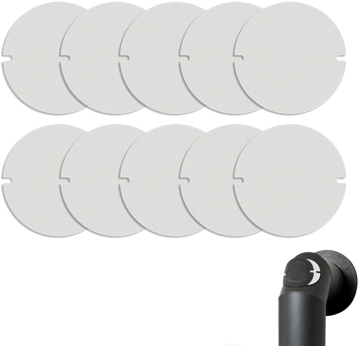 Dailygoods - 12 Stuks Hittebestendige Kachelbuisafdichting - Voor Buisafsluitingen tot 200 mm