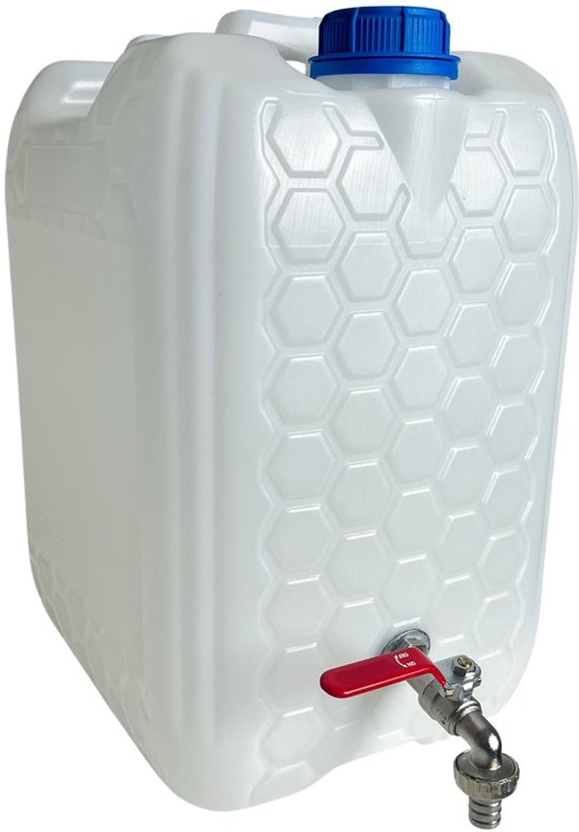 Waterjerrycan 5 Liter - Waterjerrycan met Kraan - BPA-vrij - Waterreservoir - Schroefdeksel - Perfect voor Kamperen - Watercontainer