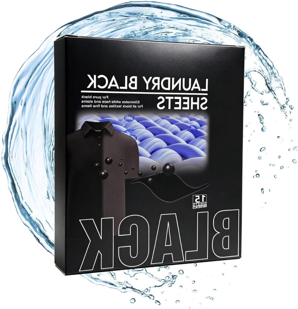 Textielverf Vellen - Kleurherstel - Kleding Opfrissen - Oplosbaar in Wasmachine - 15 Stuks - Zwart