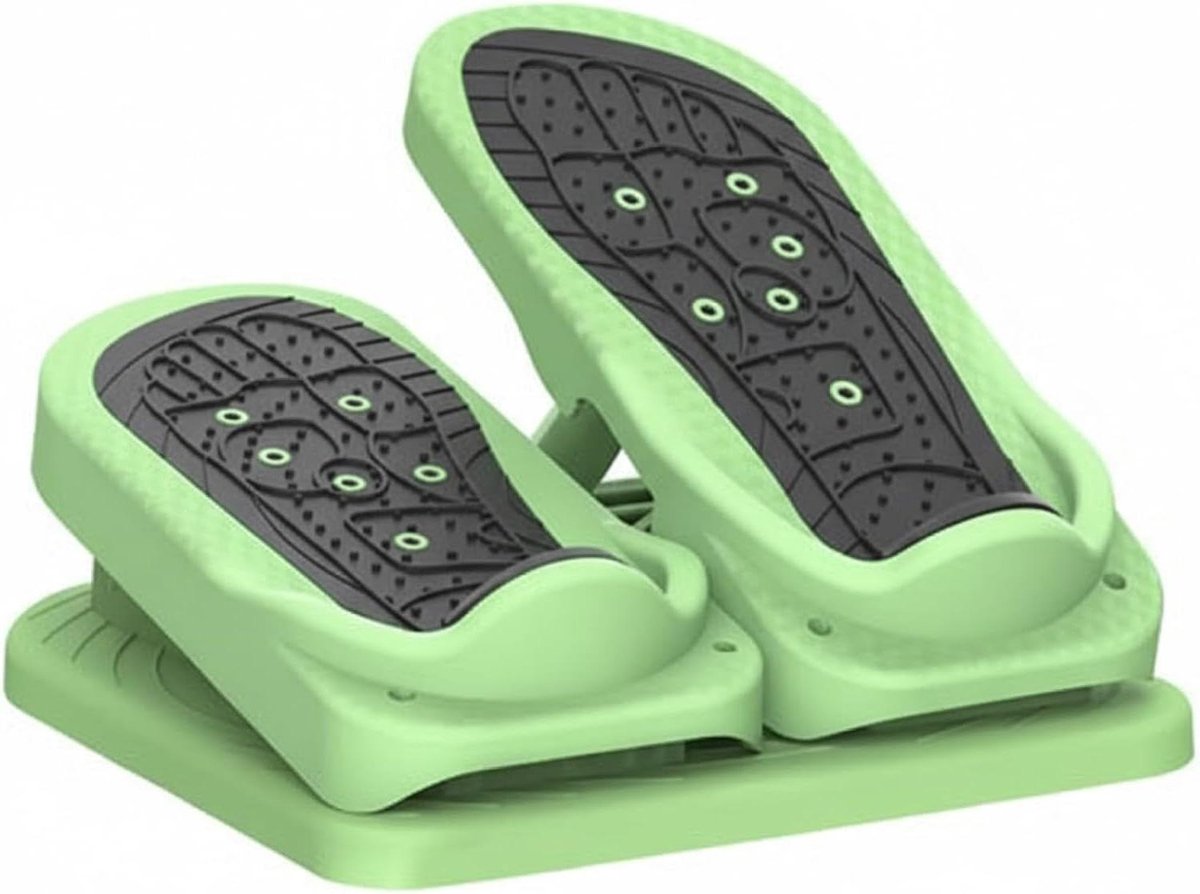 Mini Stepper - Been trainer Voetpedaal - Zittend Trainen - Verstelbare Hoek - 33 x 30 x 10 cm - Groen
