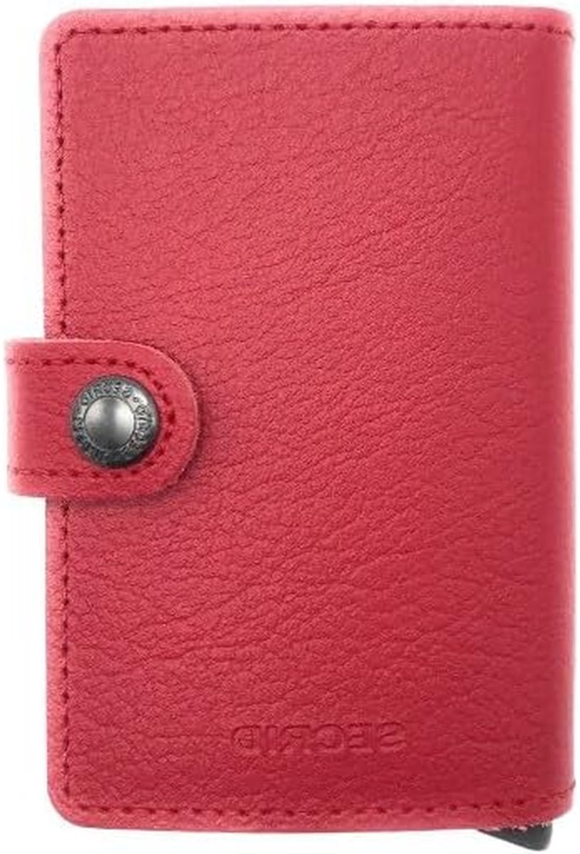 Kaarthouder - Mini portemonnee - Kaarten opbergen - Compact formaat - 102x65x21 cm - Rood