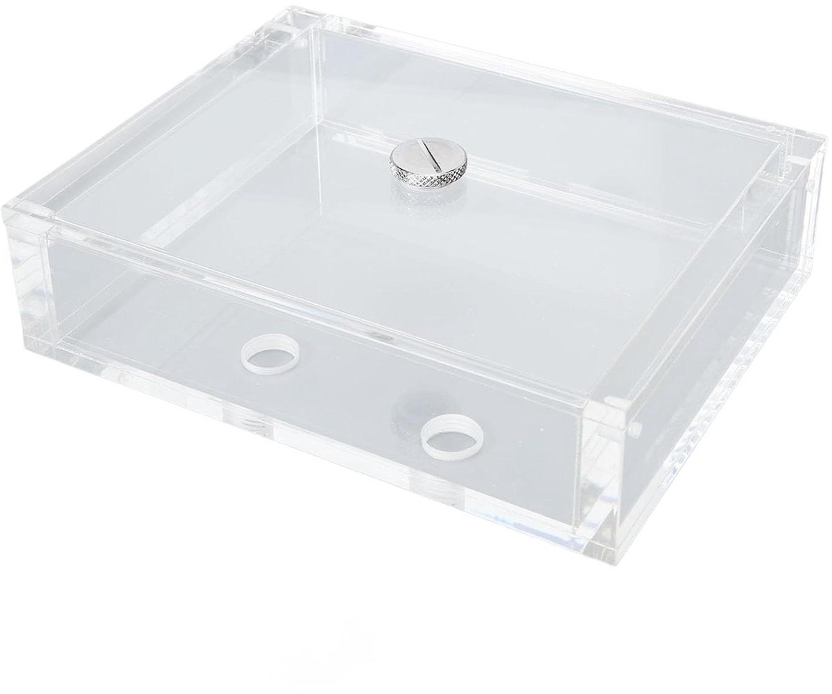 Waterkoeling Reservoir - PC Koeler Tank - Computer Koelen - Bodemwaterafvoer Ontwerp - 152x119x40mm - Transparant