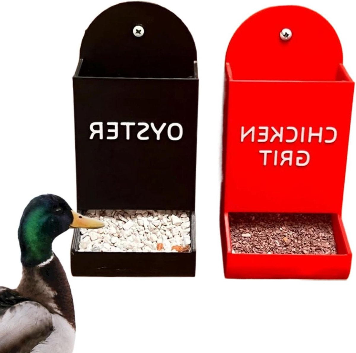 Kippen Voederbak - Grit Feeder - Pluimvee Voeren - Anti-morst Ontwerp - 20x10x10 cm - Brief AB