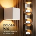 Lampe murale blanche en trois modes : 100%, 50% et 25% de lumière dimmable, pour l'ambiance parfaite.