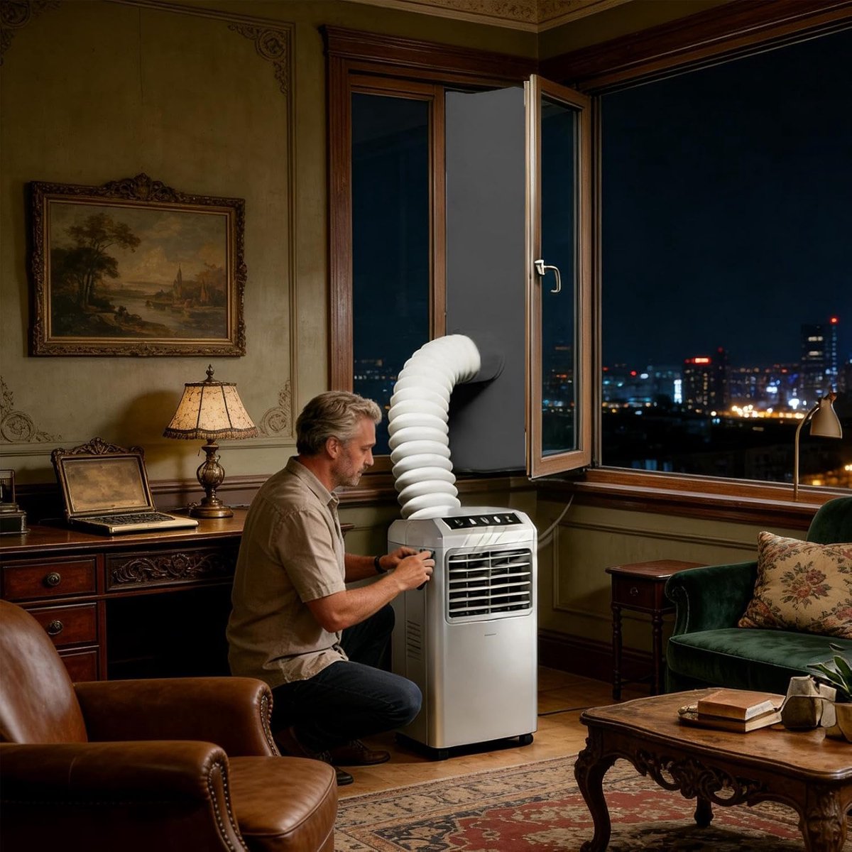 Afdichtingsset Airco - Mobiele Unit - Koelte Behoud - Verstelbaar Ontwerp - 400 cm Lengte - Zilver thumbnail 5
