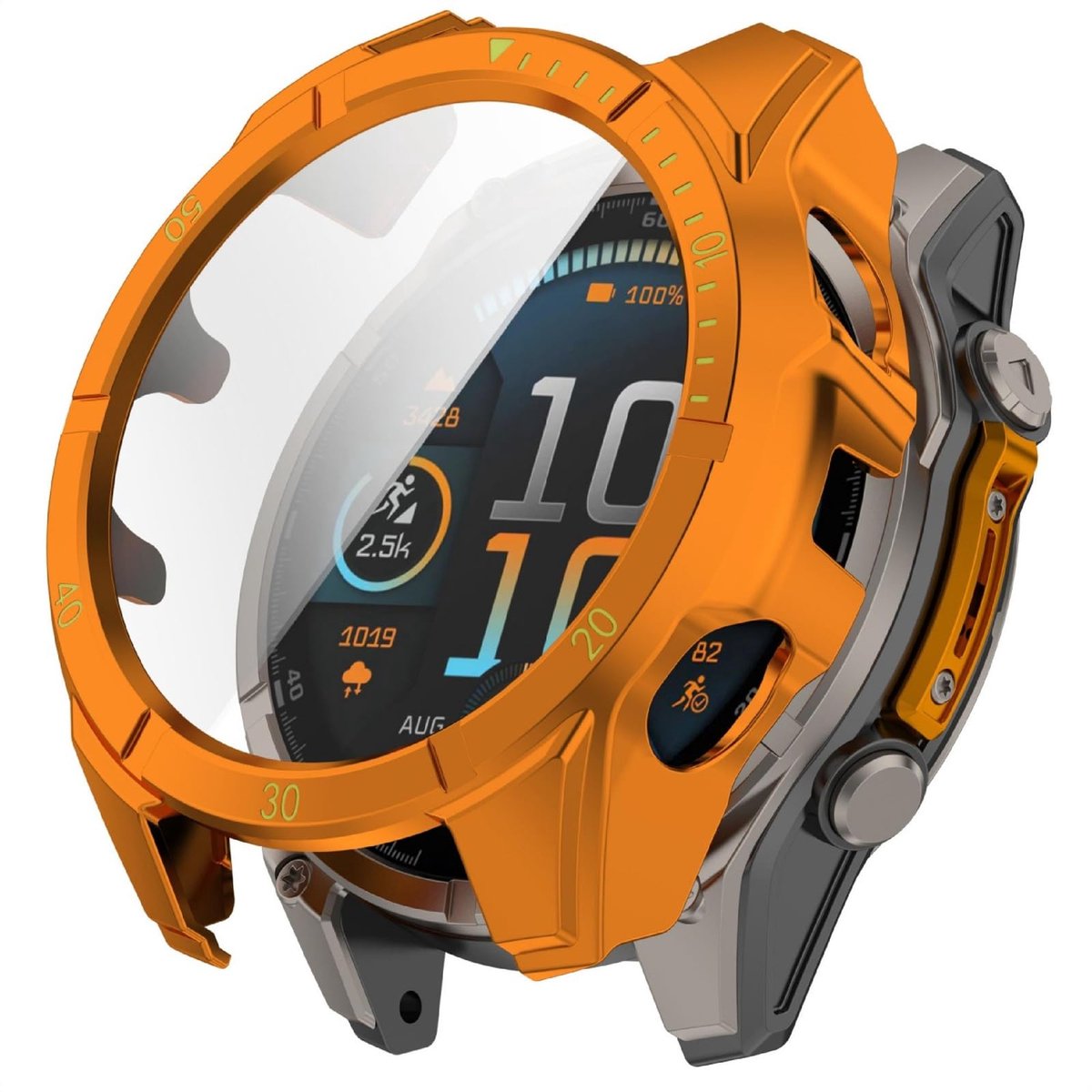 Dailygoods - Beschermhoesje voor Garmin Tactix 8 - Rondom Bescherming met Displayfolie