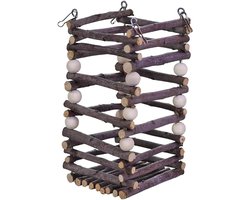 Hooi Feeder Konijn - Hooihouder Kleine Dieren - Net Voeren - Kauwbestendig Ontwerp - 10 x 10 x 19.5 cm
