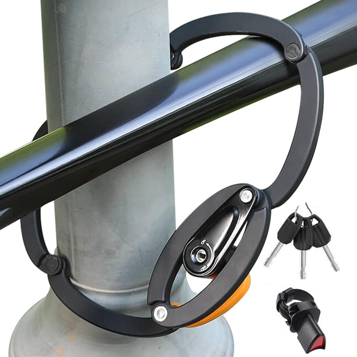 Fiets Kettingslot - Vouwslot Scooter - Diefstal Voorkomen - Snijbestendig Staal - 85 cm - Zwart