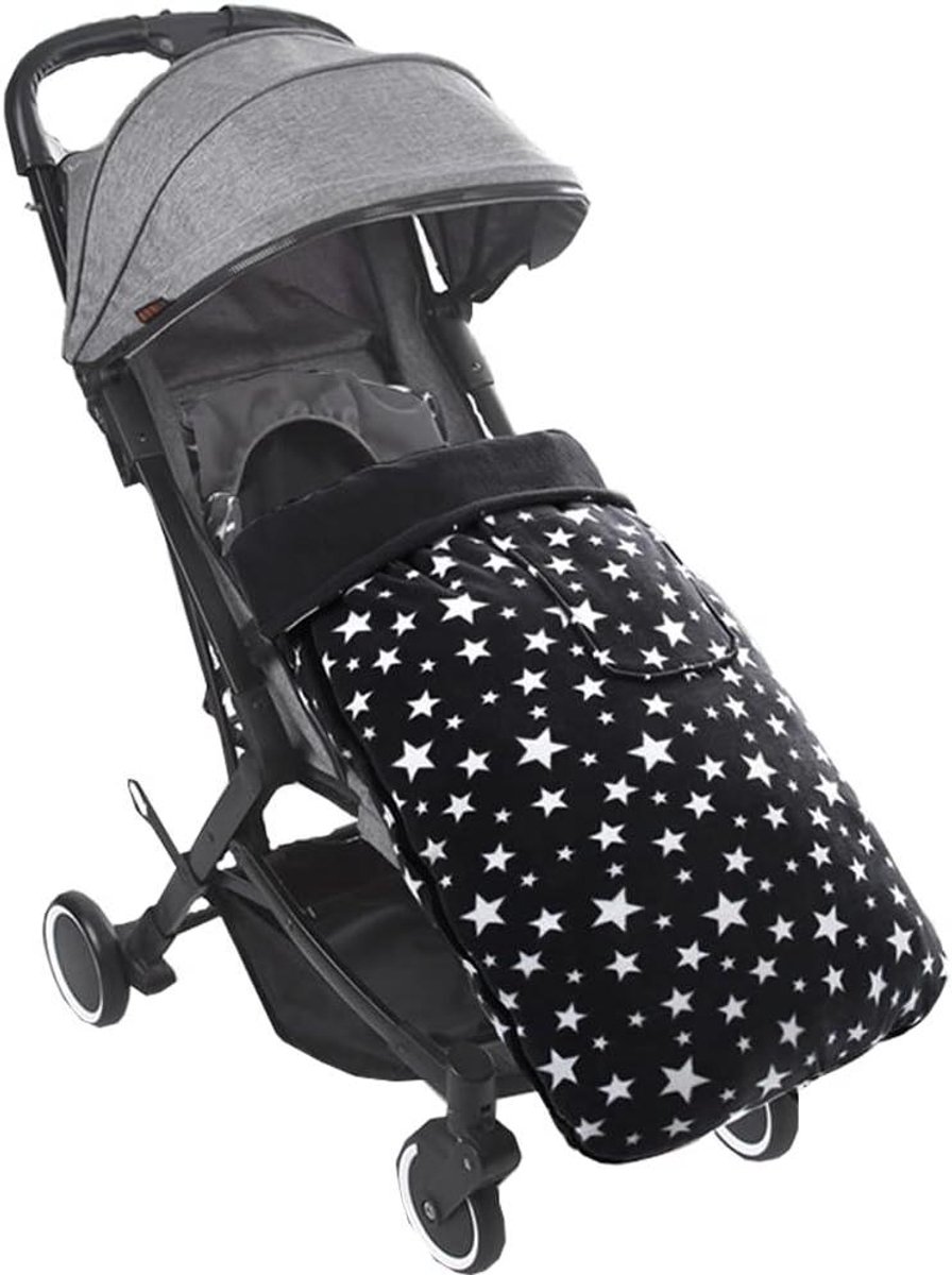 Baby Voetenzak - Slaapzak Kinderwagen - Baby Warm Houden - Universele Pasvorm - 92cm x 42cm - Zwart