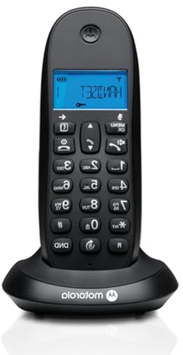 Draadloze DECT Telefoon - Vaste lijn telefoon - Thuiscommunicatie - Oproepblokkering - 15 x 125 x 6 cm - Zwart