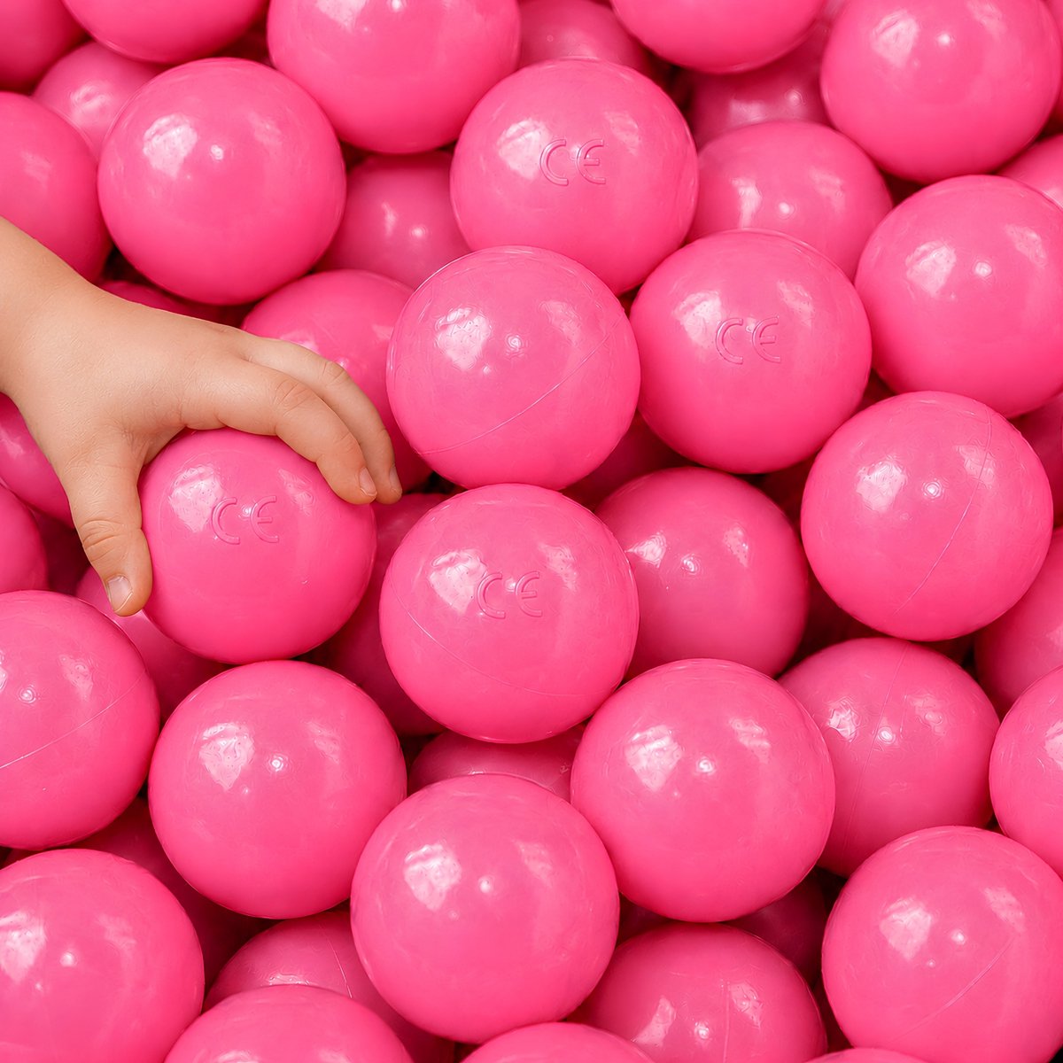 50 Baby ballenbak ballen - 5.5cm ballenbad speelballen voor kinderen vanaf 0 jaar Roze