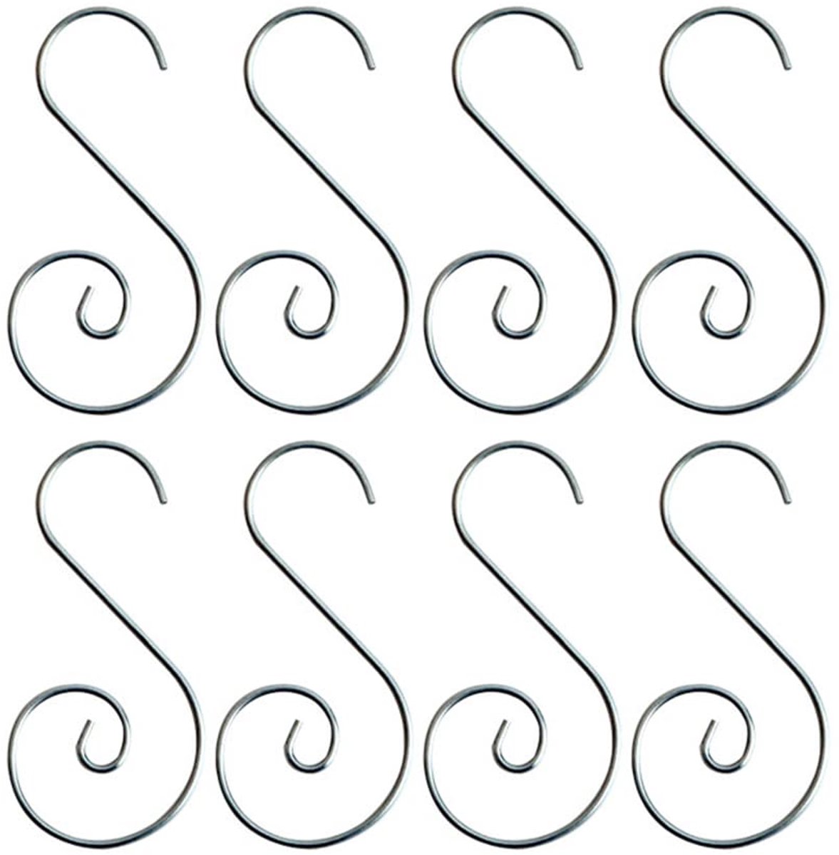 Dailygoods - 80 Stuks Bal Hangers voor Kerstboomdecoraties - S-Haken voor Snelle Bevestiging